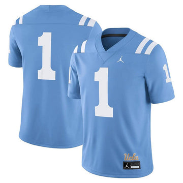 Custom UCLA Bruins blue Game jersey
