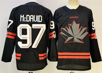 Connor McDavid Team Canada black jersey