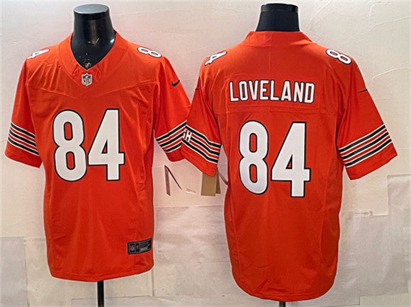Colston Loveland Chicago Bears orange Vapor jersey