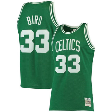 Larry Bird Boston Celtics green jersey