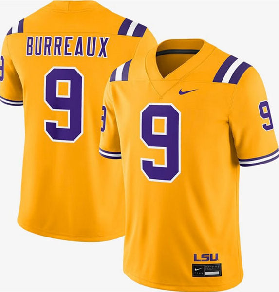 Custom LSU Tigers gold Limited jersey