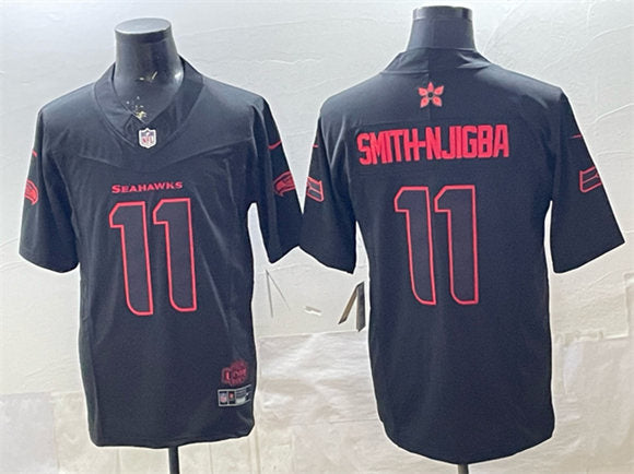 Jaxon Smith-Njigba Seattle Seahawks black Vapor jersey