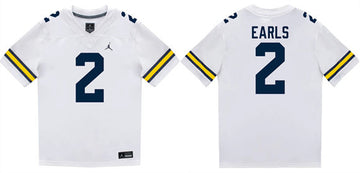 Shamari Earls Michigan Wolverines white jersey