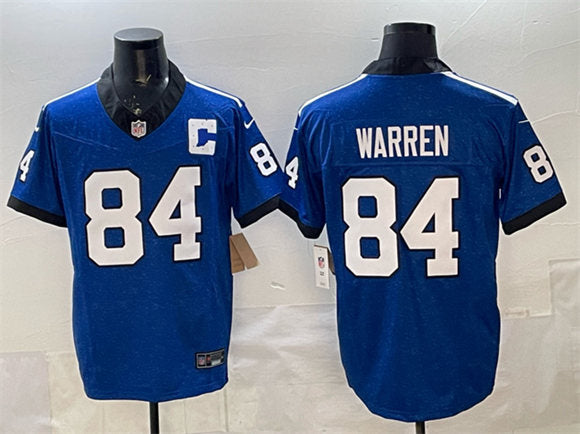 Tyler Warren Indianapolis Colts blue Vapor jersey
