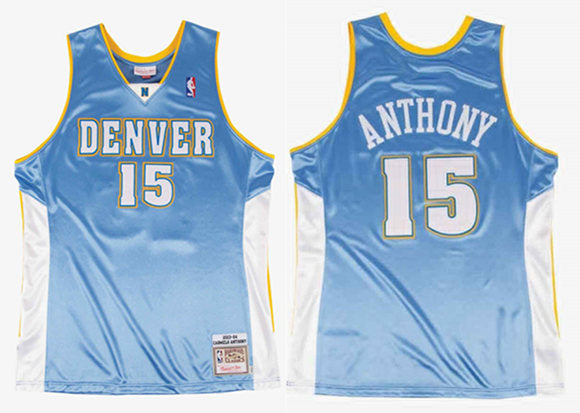 Carmelo Anthony Denver Nuggets blue jersey