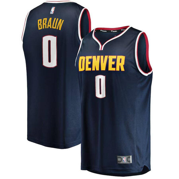 Christian Braun Denver Nuggets navy jersey