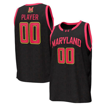 Custom Maryland Terrapins black jersey
