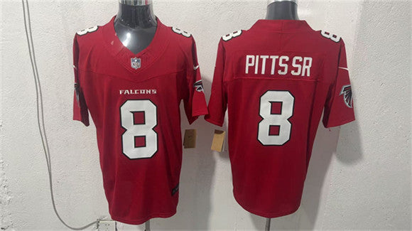 Kyle Pitts Sr Atlanta Falcons red Vapor jersey