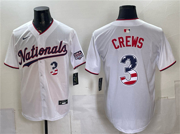 Dylan Crews Washington Nationals white Home jersey