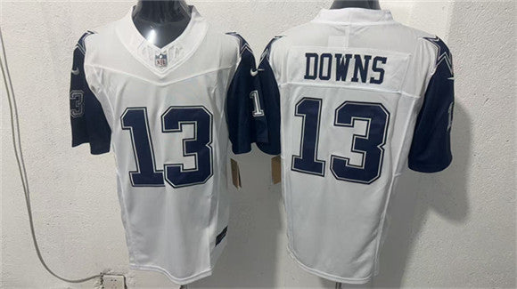Caleb Downs Dallas Cowboys white Vapor jersey