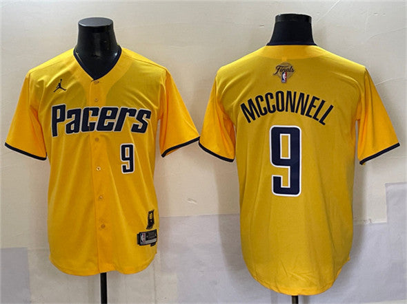 T.J. McConnell Indiana Pacers yellow Vapor jersey