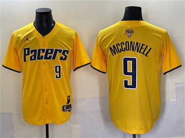 T.J. McConnell Indiana Pacers yellow Vapor jersey