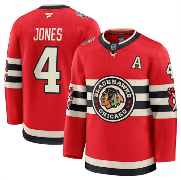 Seth Jones Chicago Blackhawks red Winter Classic jersey