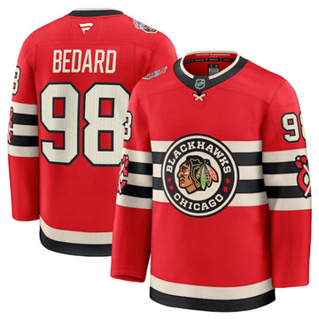 Connor Bedard Chicago Blackhawks red Winter Classic jersey