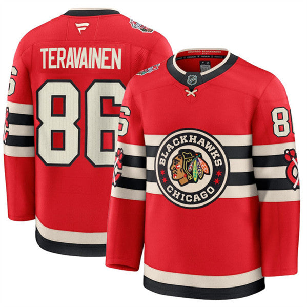 Teuvo Teravainen Chicago Blackhawks red Winter Classic jersey