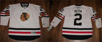 Duncan Keith Chicago Blackhawks white jersey
