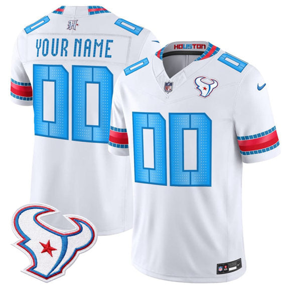 Custom Houston Texans white Vapor jersey