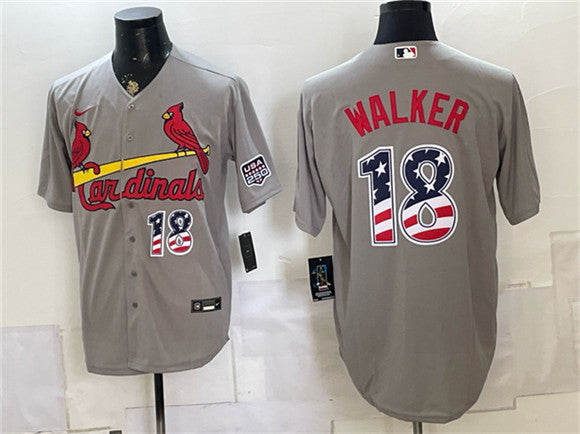 Jordan Walker St. Louis Cardinals gray jersey