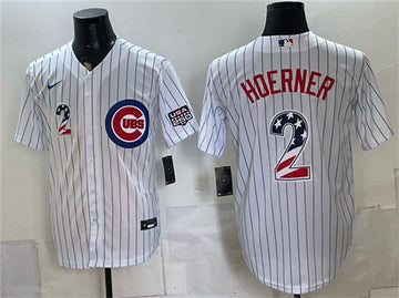 Nico Hoerner Chicago Cubs white Home jersey