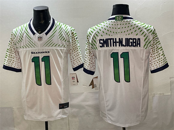 Jaxon Smith-Njigba Seattle Seahawks white Vapor jersey