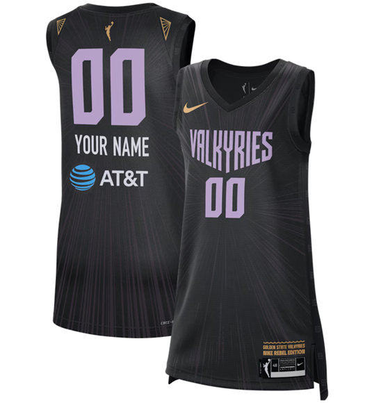 Custom Golden State Valkyries black jersey