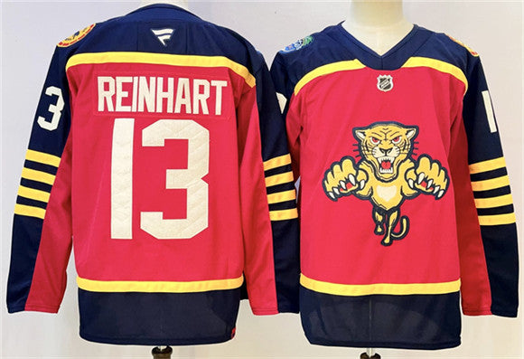Sam Reinhart Florida Panthers red Winter Classic jersey