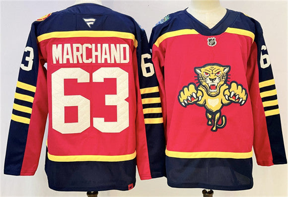 Brad Marchand Florida Panthers red Winter Classic jersey