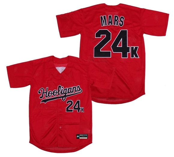 Hooligans Hooligans 'Mars' 24K red jersey