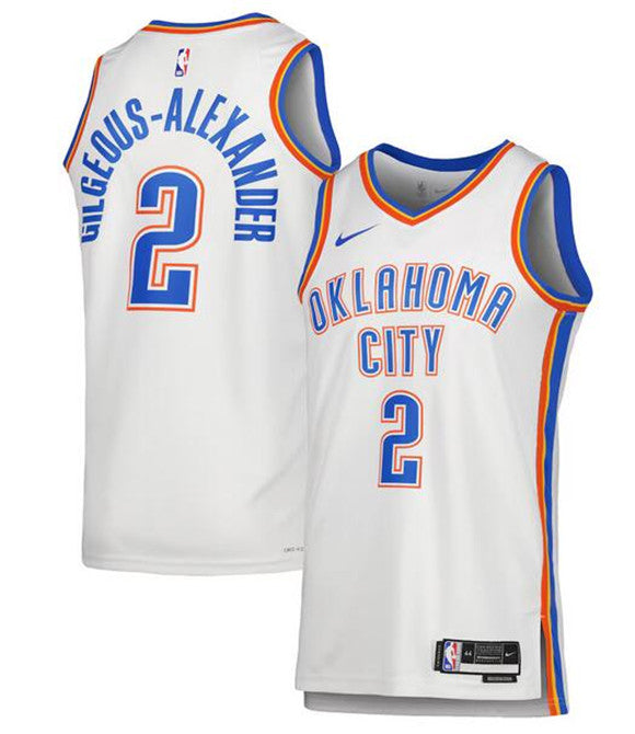 Shai Gilgeous-Alexander Oklahoma City Thunder white jersey