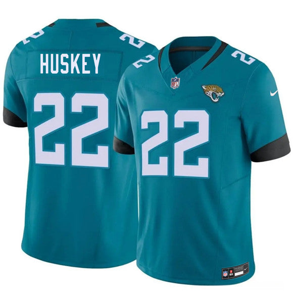 Jalen Huskey Jacksonville Jaguars teal Vapor jersey