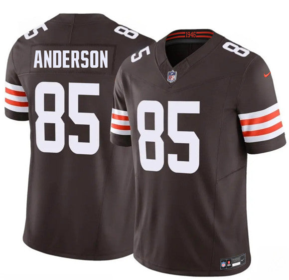 Aaron Anderson Cleveland Browns brown Vapor jersey