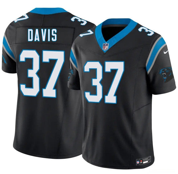 Miles Davis Carolina Panthers black Vapor jersey