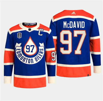 Connor McDavid Edmonton Oilers royal Heritage jersey