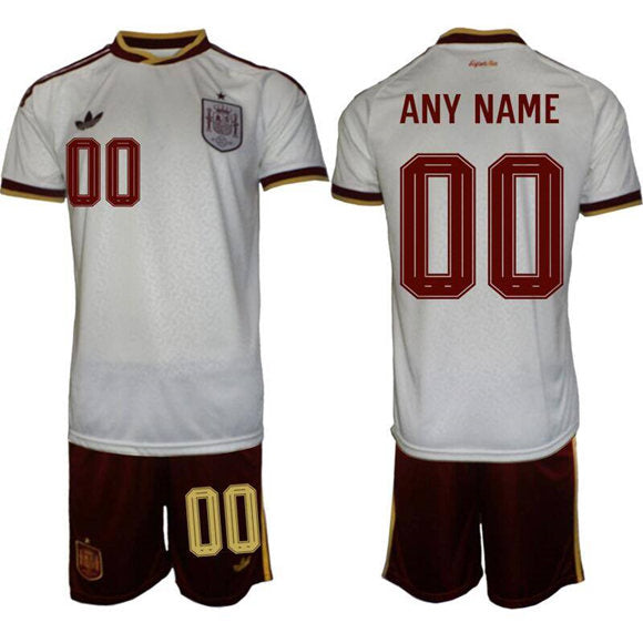 Custom Spain National Team white jersey