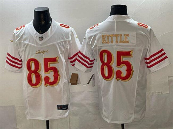 George Kittle San Francisco 49ers white Vapor jersey