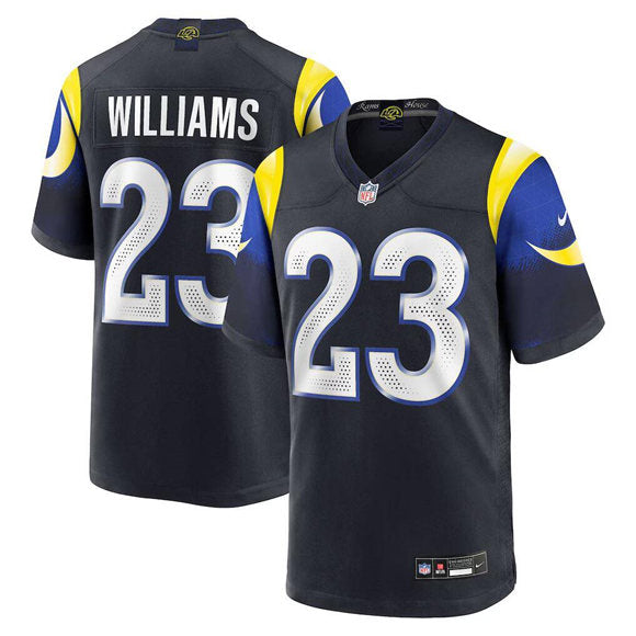 Kyren Williams Los Angeles Rams black Game jersey