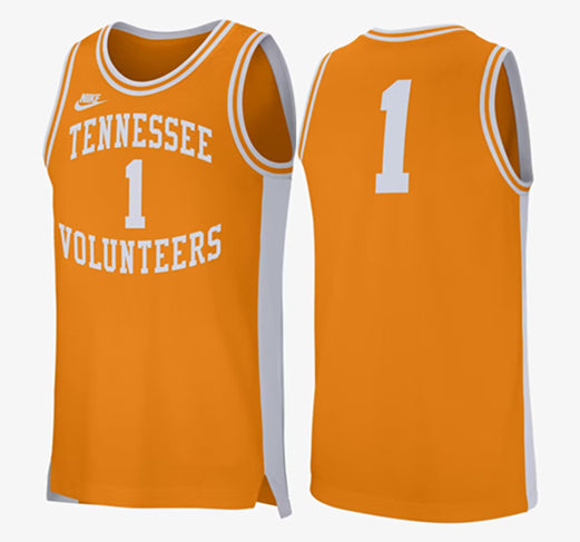 Custom Tennessee Volunteers orange jersey