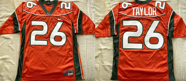Sean Taylor Miami Hurricanes orange jersey