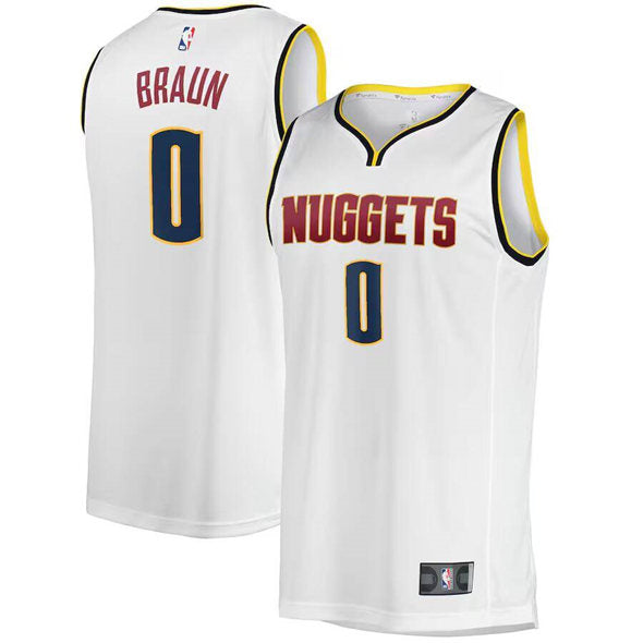 Christian Braun Denver Nuggets white jersey