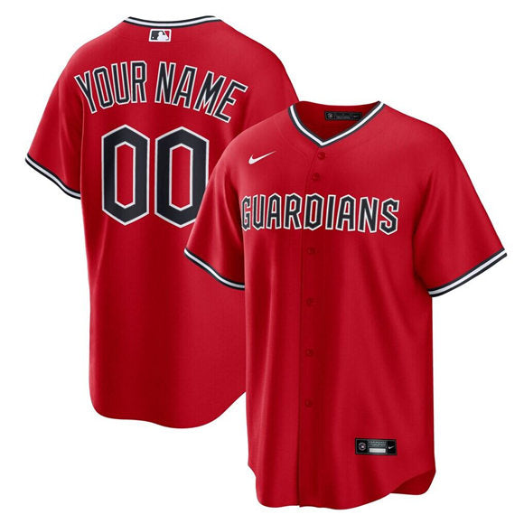 Custom Cleveland Guardians red Limited jersey